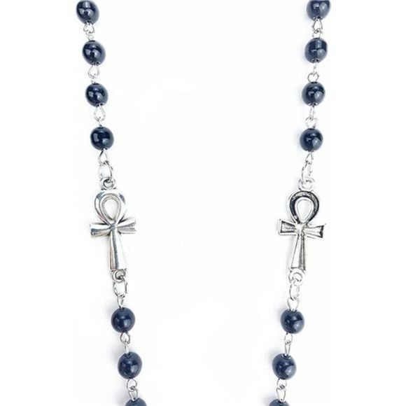 Necklace for Women Men Trad Gothic Rosary Vampire Emo Alt Grunge - Picture 2 of 7